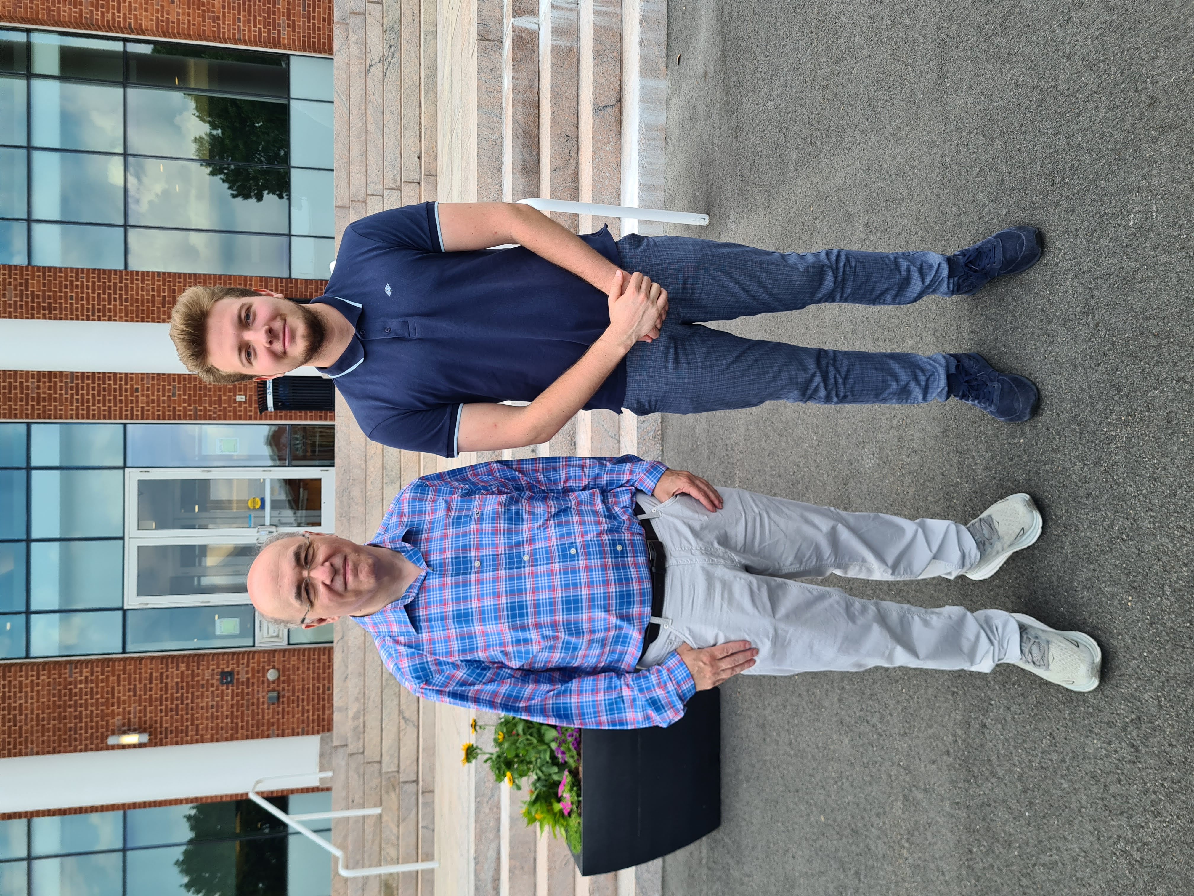 Adrian with Stephen Wolfram
